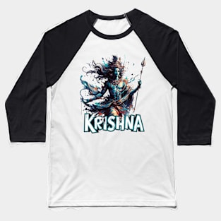 Enlightened Krishna Baseball T-Shirt